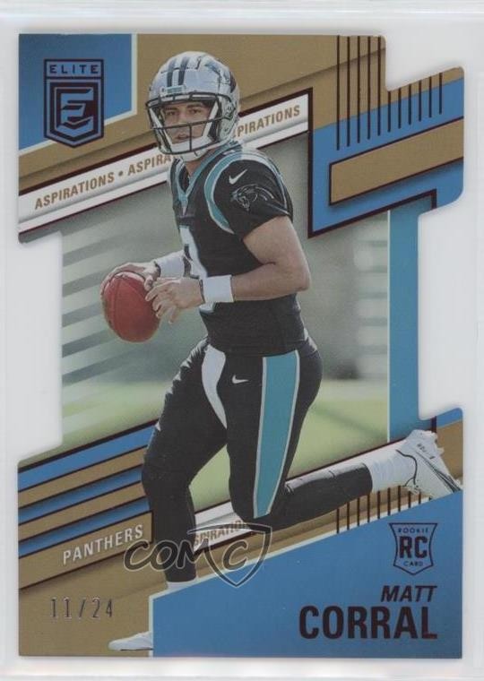 2022 Donruss Elite Rookies Aspirations Die-Cut 11/24 Matt Corral Rookie RC o8g