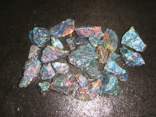 PEACOCK ORE ROUGH SPECIMENS 1 1/4 POUNDS MEXICO