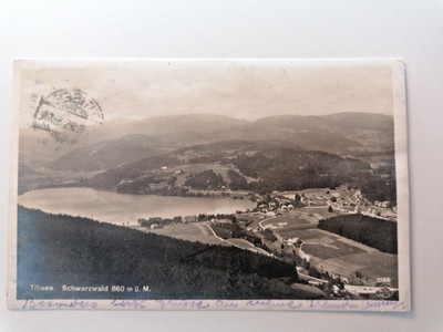 2 Ansichtskarten Titisee   Chr. Franz | Motivvariation 1925 & ca. 1940