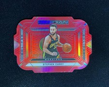 2020-21 Panini Obsidian Eclipse Red Flood Die-Cut #3 Stephen Curry Warriors WO65