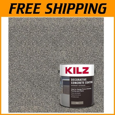 Slip Resistant Gray Concrete Paint, Interior/Exterior, 1 Gal=$