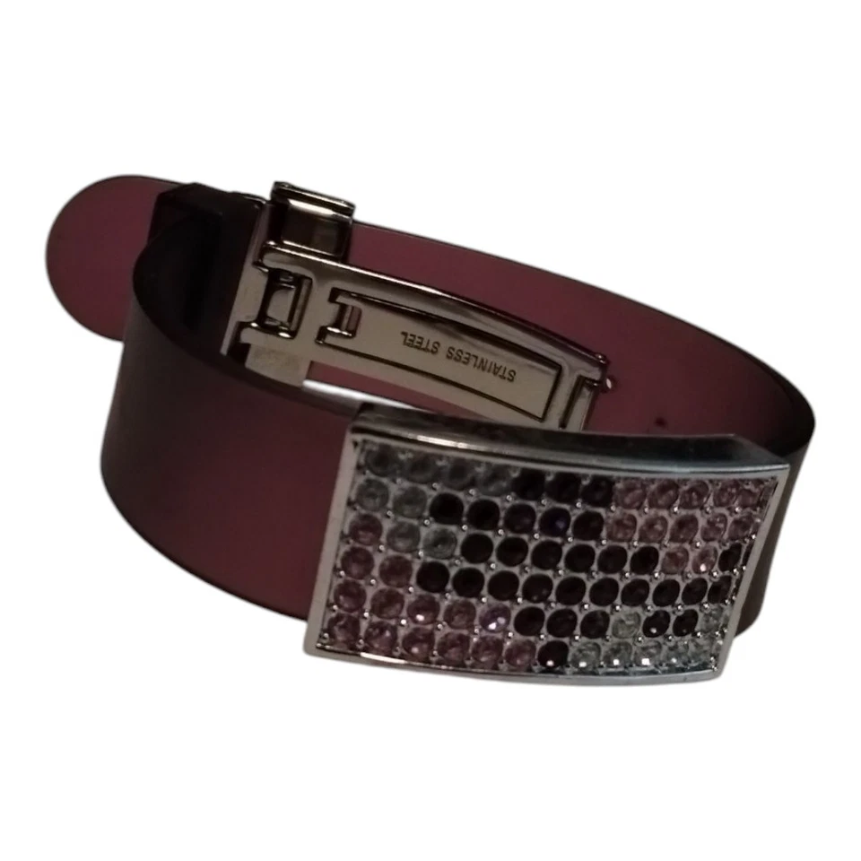 Pulsera de gelatina ajustable SWAROVSKI cristales morados amatista Foto 2 de 4