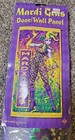 Mardi Gras Door/Wall Panel 30" x 60" Plastic Party Supplies Decorations Jester  — photo 1