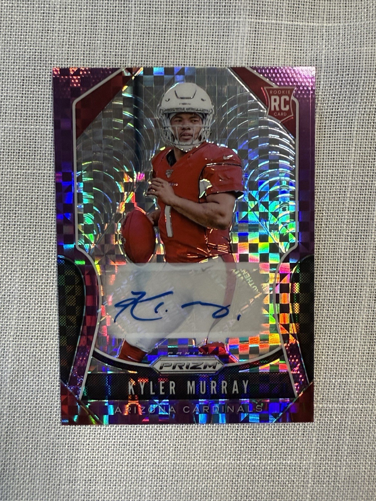 2019 Panini Prizm #301 Kyler Murray Purple Power Prizm Auto /49