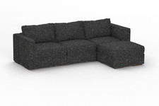 Lovesac Sactional Covers Set – Carbon Crossweave – 4 Seats + 5 Regular Sides