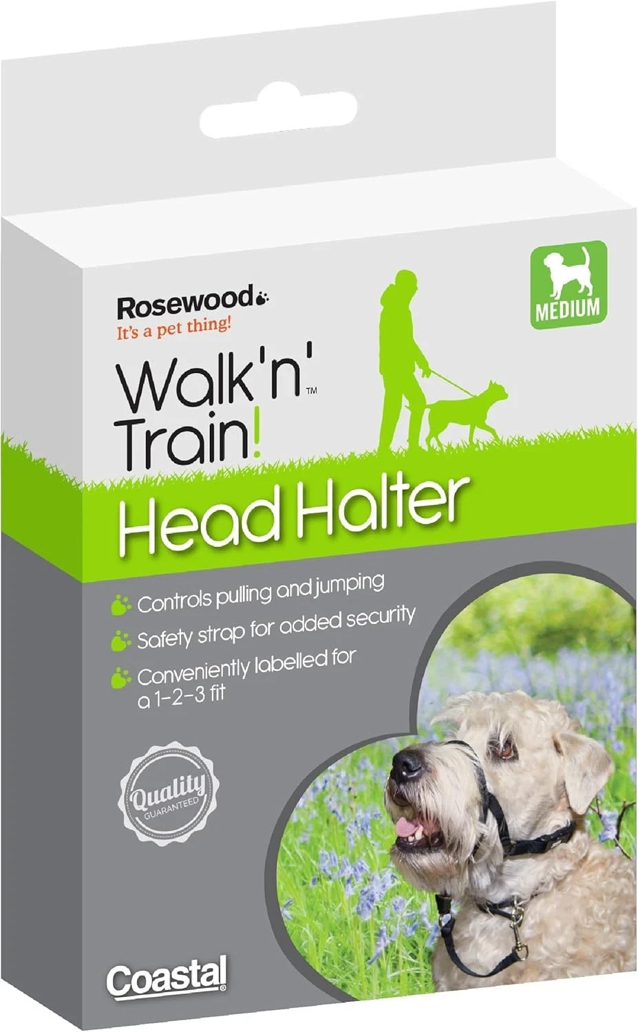 Rosewood Walk 'n' Train - Medium Head Halter for Dogs