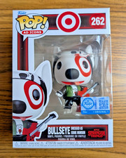 Funko POP! Iconos publicitarios: Bullseye vestido como Eddie Munson figura de vinilo #262 EN MANO