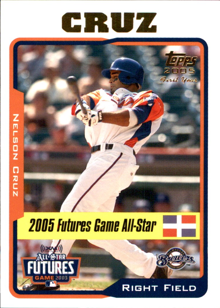 Nelson Cruz 2005 Topps Updates & Highlights #UH206 Brewers FREE SHIPPING