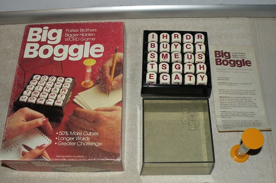 1979 Big Boggle Game Parker Brothers Complete TWO AVAILABLE - Image 2 of 2