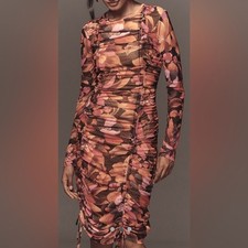 FARM Rio x Anthropologie Ruched Midi Dress - NWT!