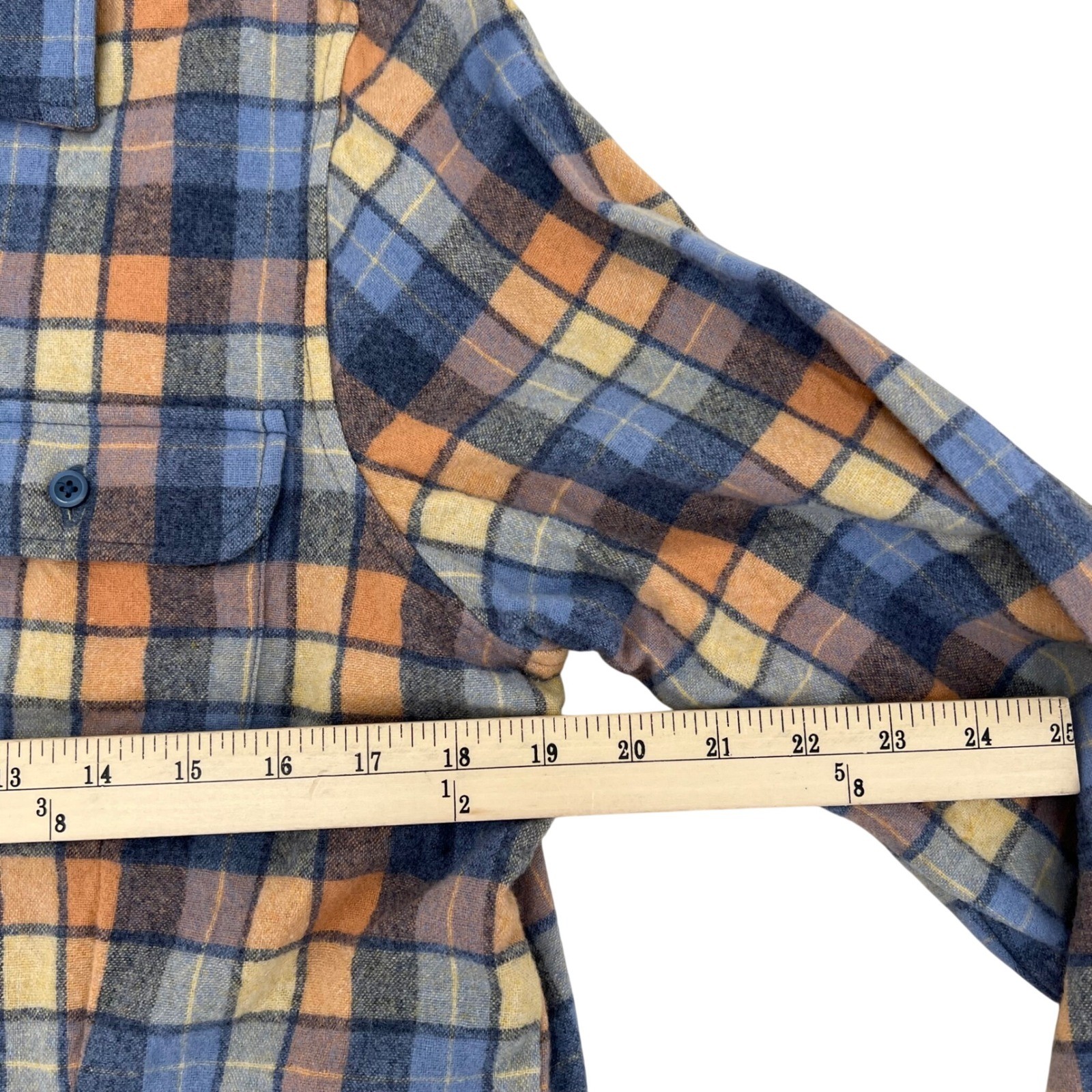 Pendleton Plaid Wool Shirt Button Down Long Sleev… - image 4