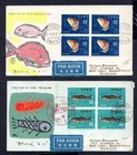 Japan - 1966 Fish and Shellfish on 2 x Airmail First Day Cover