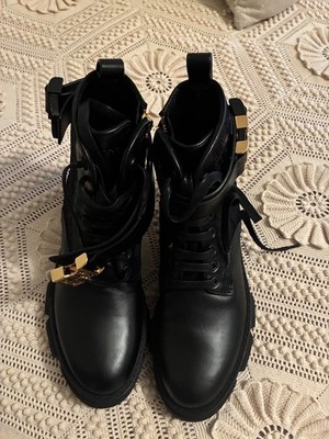 givenchy flat boots women, black, new with box