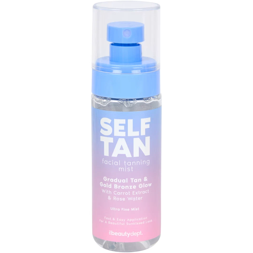THE BEAUTY DEPT. ✅Gesichts-Selbstbräunungsnebel 100ml Angereichert mit Karottenextrakt und Rosenwasser