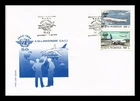 Dr Jim Stamps Romania 50Th Anniv Intl Civil Aviation Organization 2V Fdc