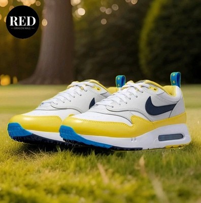 Nike Air Max 1 '86 OG G NRG White Obsidian Tour Yellow FN8075 101 - Men's Sz 7.5