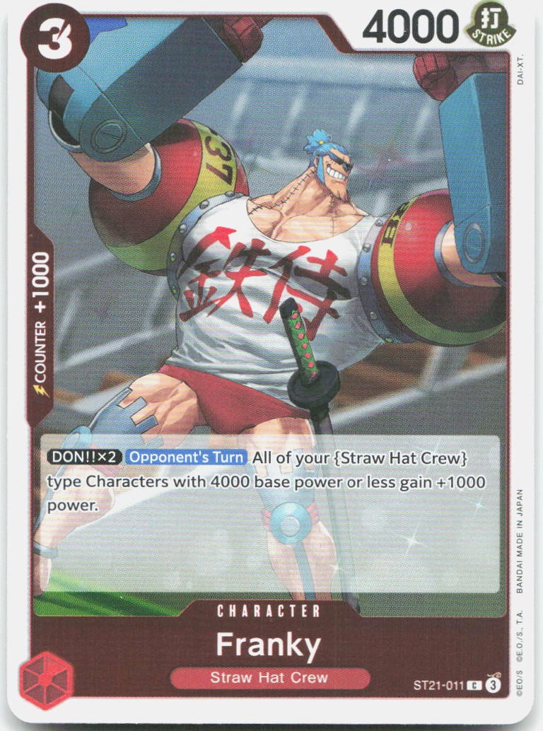 Franky ST21-011 Common Starter Deck EX: Gear 5 One Piece Foil Near Mint
