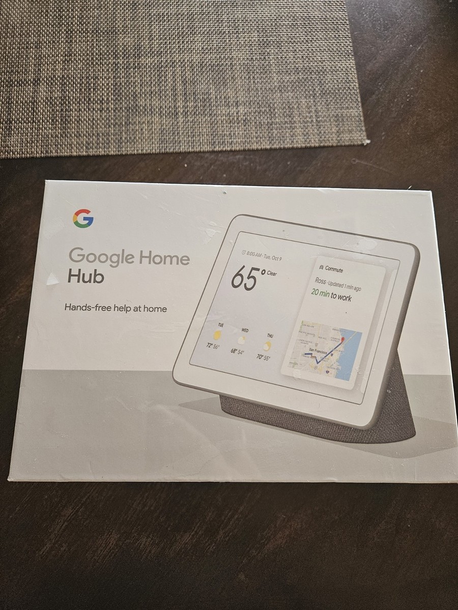 Google Nest Hub 1st Gen GA00515-US - Charcoal for sale online | eBay