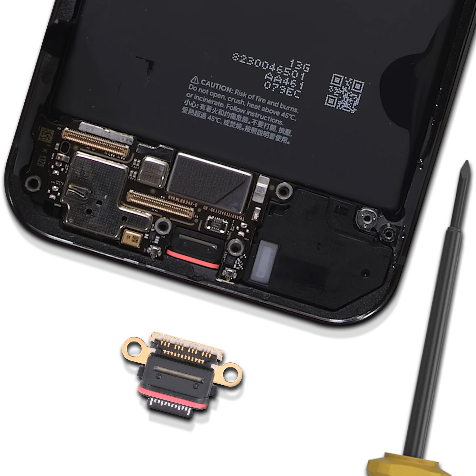 Port de charge USB-C Relife de haute précision pour châssis Google Pixel 9 - 4