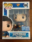 Battle Damaged Superman Funko Pop #588 Movies DC Comics-Exclusive-NEW-FAST SHIP