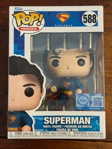 Battle Damaged Superman Funko Pop #588 Movies DC Comics-Exclusive-NEW-FAST SHIP