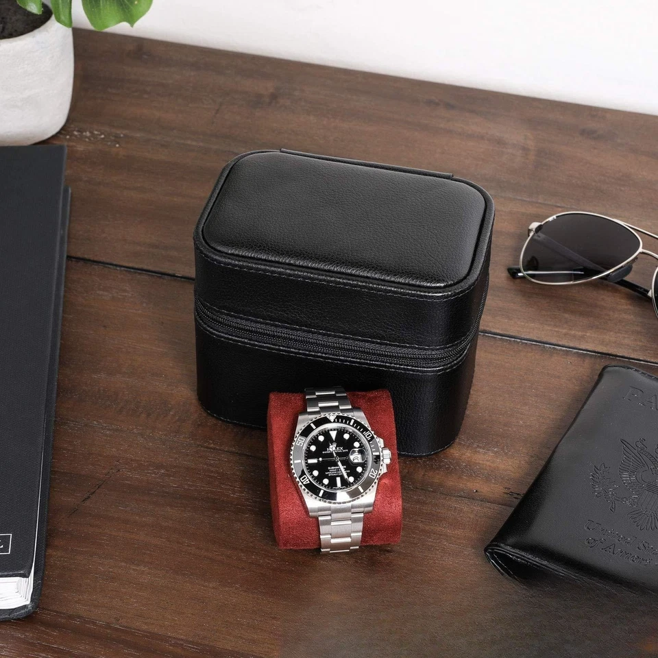 New Two Pack Watch Box Convenient Outdoor Watch Jewelry Storage Box - Image 3 of 4