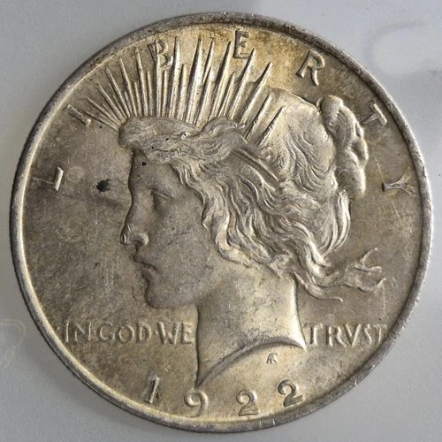 1922 Peace Silver Dollar | Philadelphia Mint | XF/AU | Original Luster & Toning