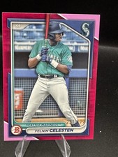 2024 Bowman Felnin Celesten Prospect #BP-94 Fuchsia Border /299 Mariners