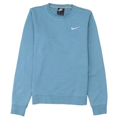 Nike Herren Pullover Sweatshirt blau Rundhals Größe S