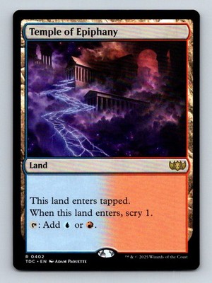 #402 Temple of Epiphany 2025 Tarkir: Dragonstorm Commander * Rare