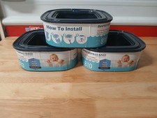 3- Packs New Diaper Refill Bags Newborn Size 810, Max Odor Lock, Free Shipping
