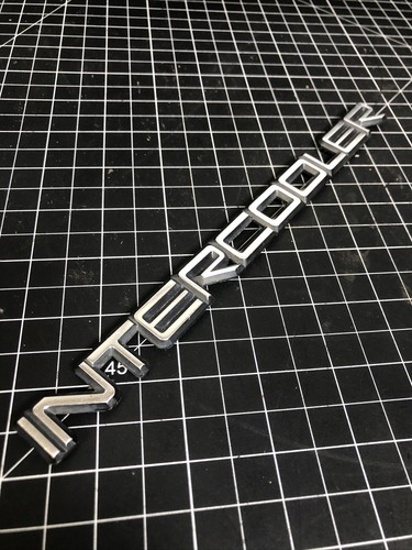 FABRICANTE DE EQUIPOS ORIGINALES! Emblema/insignia de maletero ""Intercooler"" Volvo 240 740 760 780 940 GT GLT Turbo - Imagen 2 de 4