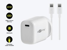Goobay Wall Charger ANZ 20W USB-C PD  USB-C to USB-C - W