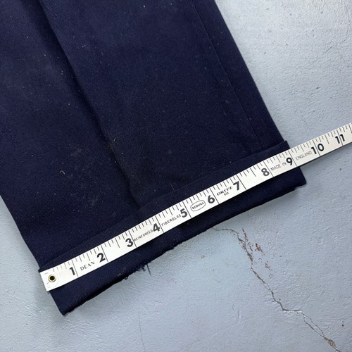 VTG Mens 2 PC Suit 42 Jacket Coat Pants Blue Rockabilly 1950s Thrashed Ripped - Picture 16 of 24