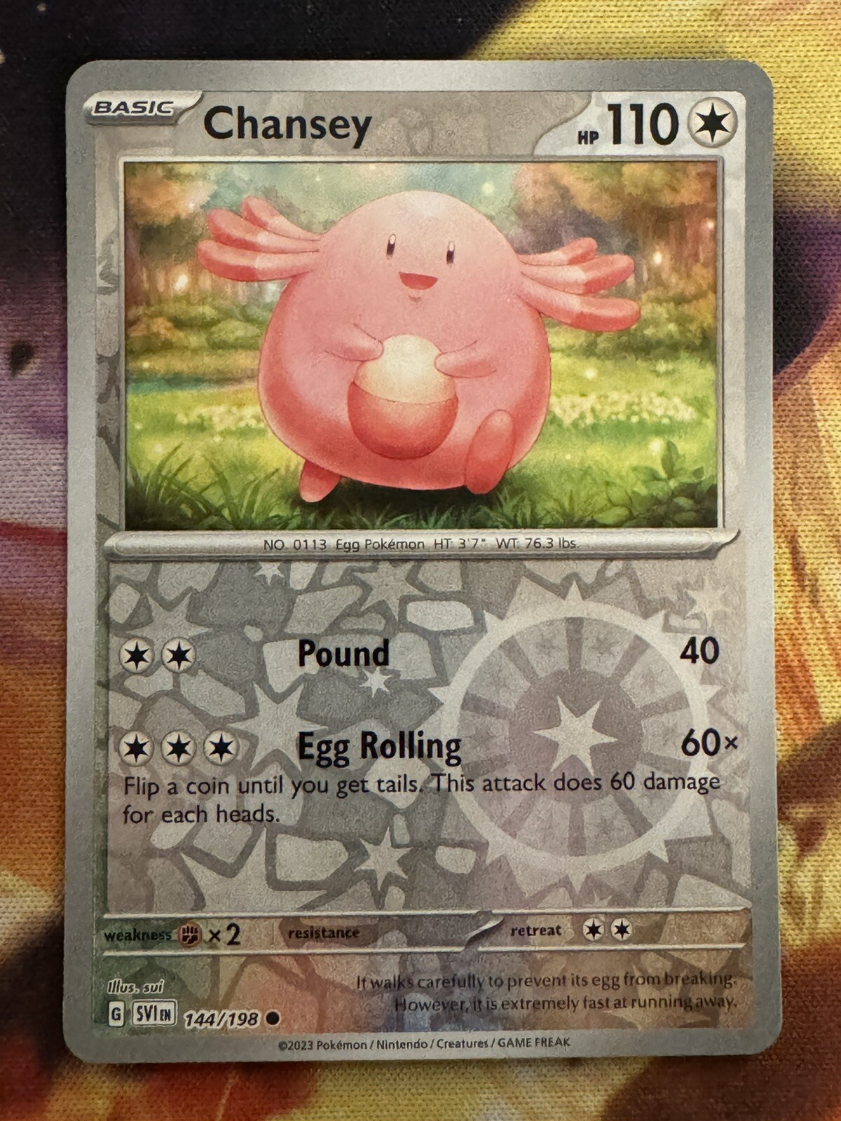 Pokémon TCG Chansey 144/198 Sv01: Scarlet & Violet Base Set Reverse Holo
