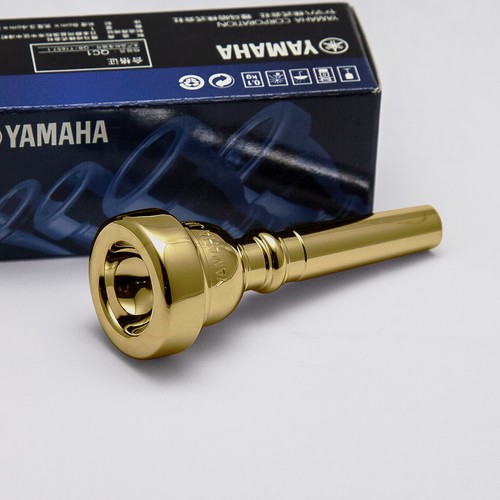 Genuine Yamaha 24K Gold Cornet Mouthpiece, 9C4 Long Shank NEW! Ships Fast! - Bild 2 von 5