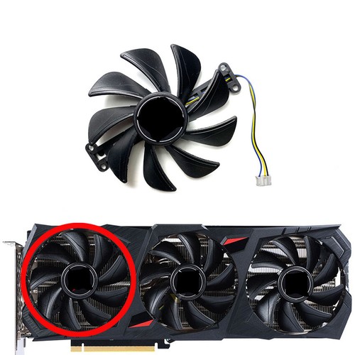 Cooling Fan For GAINWARD/Plusoft RTX4070 4070ti 4070tiS Wind Chaser Graphics - Afbeelding 2 van 10