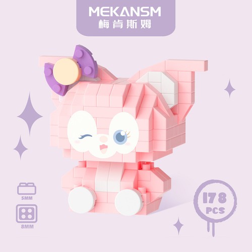 Kuromi Melody Duffy Anime Blocks Set Mini Building Blocks Challenging Gift - Picture 28 of 33