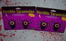 Halloween Prop Scary Creepy Realistic 4 Inch Black Tarantulas Spiders New
