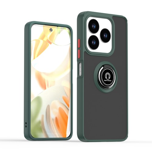For ZTE Blade V60 Smart, Luxury Hybrid Armor Ring Holder Magnetic Case Cover - Picture 7 of 20