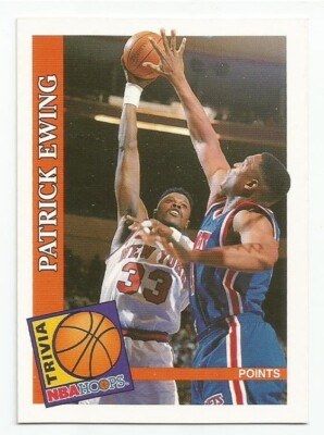 PATRICK EWING 1993-94 HOOPS TRIVIA CARD NM-MT CONDITION