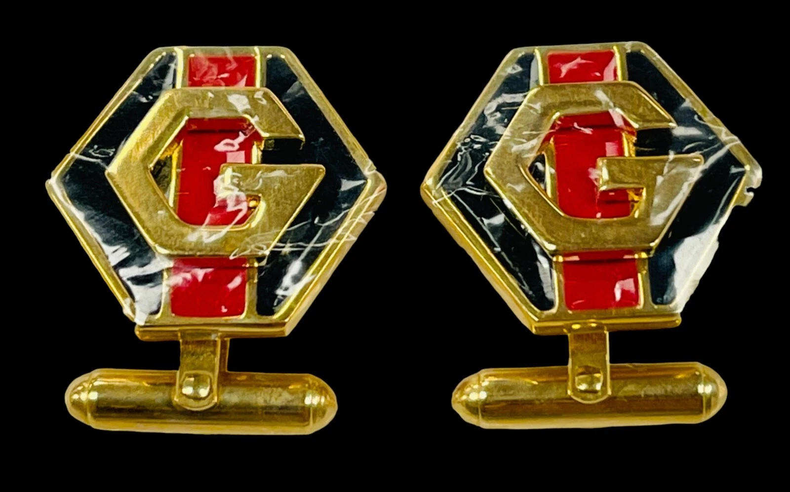 Gemelli Oro Givenchy Marchio G Abito Uomo Accessorio Gioielli Formali Nuovo STOCK!