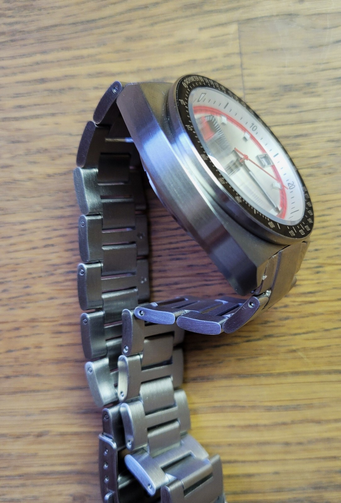 Detroit Mint Speedy Seiko Instrument Vk61 Movement Silver Kakumei