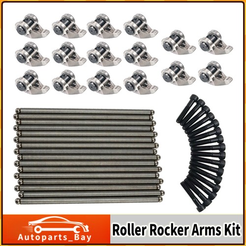 LS1 Rocker Arms With Trunion Pushrods Kit Installed fits 4.8 5.3 5.7 6.