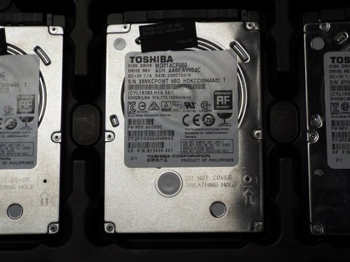 Hard Drive, SATA , 2.5", 500GB HDD, Slim Form 7mm Seagate/Western Digital/HGST - Picture 2 of 2