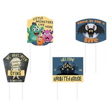 Halloween Garden Signs Decoration Set of 4