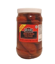 Beef Hot Pickled Polish Sausage by Reser's 1 Quart Jar