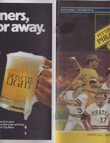 Revista oficial del programa del anuario de la MLB de los Piratas de Pittsburgh 1981 - Imagen 3 de 4