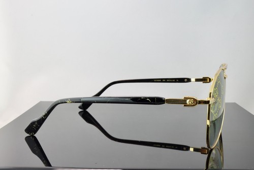 Gucci G1220S 004 Gold / Green Lens with GG Pattern Aviator Sunglasses 100%UV - 第 5/7 張圖片