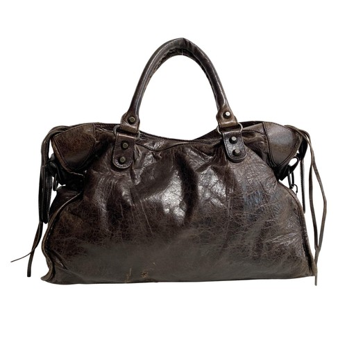 BALENCIAGA Giant City Dark Brown Leather Handbag - Picture 2 of 19